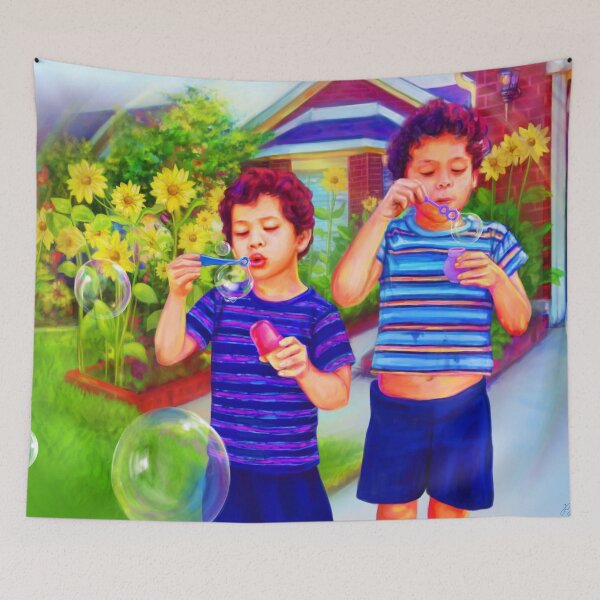 Item preview, Bubbbles and sunflowers designed and sold by Patricia Sobral.