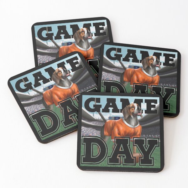 Item preview, Coonhound in orange football jersey. Ready for Game Day designed and sold by jamie Omahen.