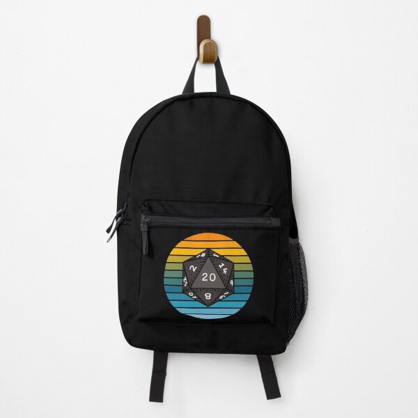 Item preview, Vintage Black D20 Dice Retro Sunset Board game Lover Essential Costume designed and sold by 27th-Tee.
