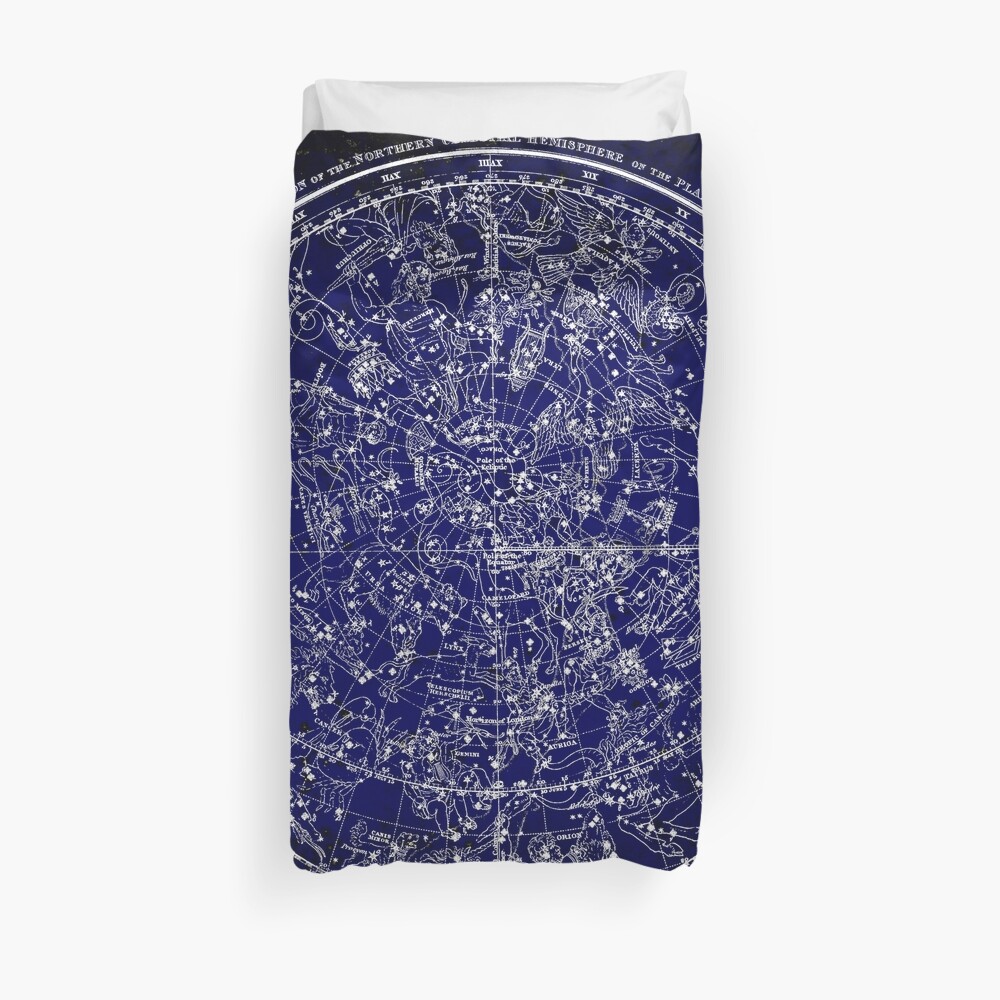 Constellations of the Northern Hemisphere | Bright Sky Duvet Cover