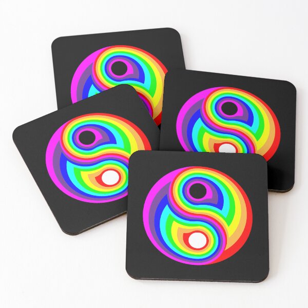 Item preview,  ying yang regenboog designed and sold by martien53.