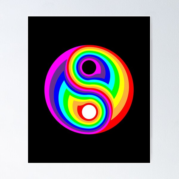 Item preview,  ying yang regenboog designed and sold by martien53.
