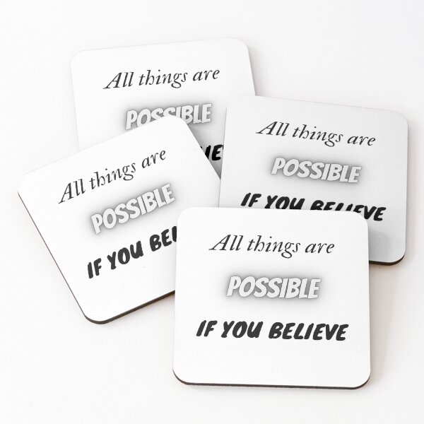 Item preview, All things are possible if you believe designed and sold by HarriPaloma.
