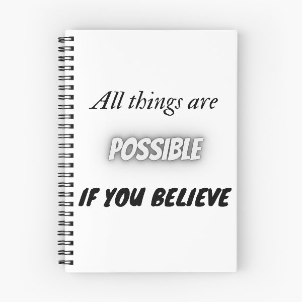 Item preview, All things are possible if you believe designed and sold by HarriPaloma.