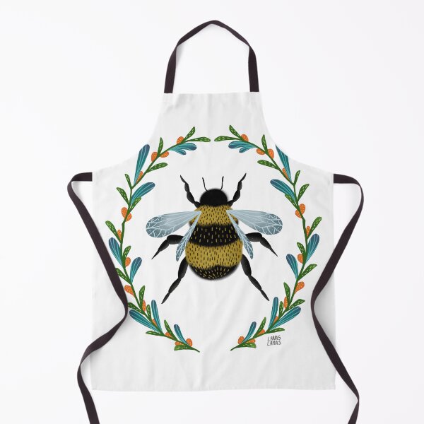 Aperçu de l'œuvre Bourdon - Bumblebee encadrement floral créée et vendue par anaellelaurent.