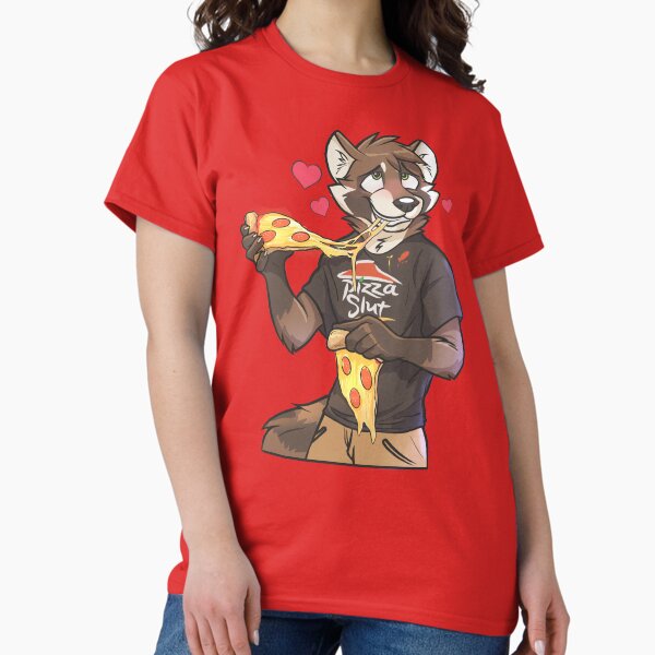 Item preview, Pizza Time Pizza Sl*t Raccoon Furry Design designed and sold by Bradon Ortiz.