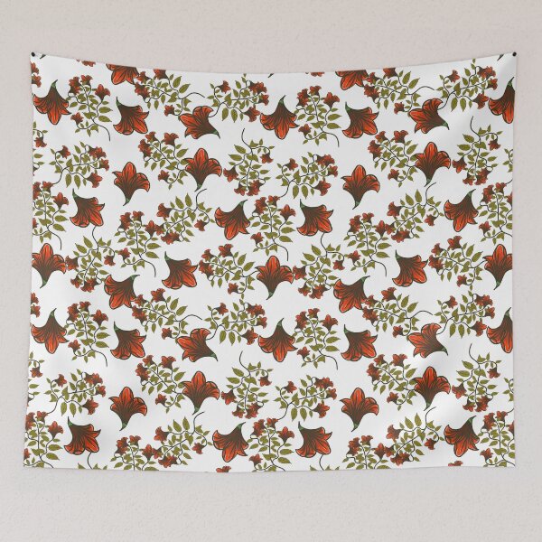 Item preview, Spring Vibrant Flowers Decorative Botanical Vintage Pattern  designed and sold by HomeCoquette.