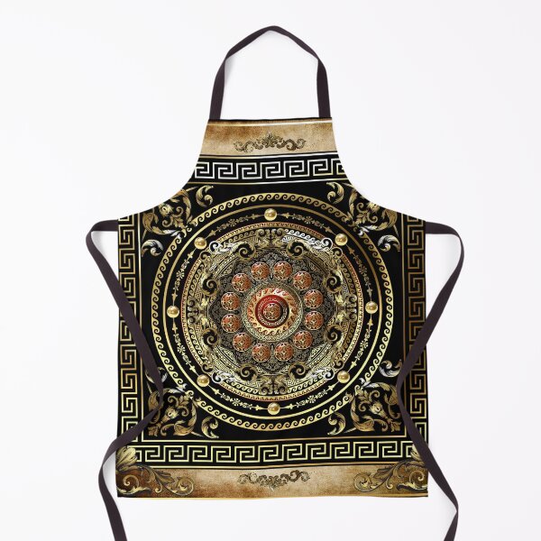 Item preview, Vintage Style Rustic Red Baroque Ornate Greek Key designed and sold by Yiorgos Designs.