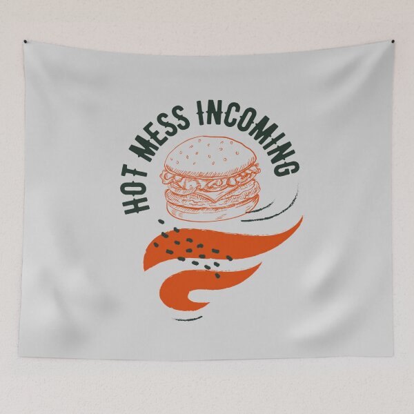 Item preview, Hamburguesa entrante Hot Mess designed and sold by VirtualFaries.