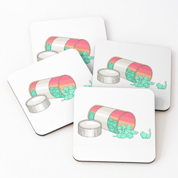 Item preview, Cat pills designed and sold by Marissa’s Digital Illustrations.