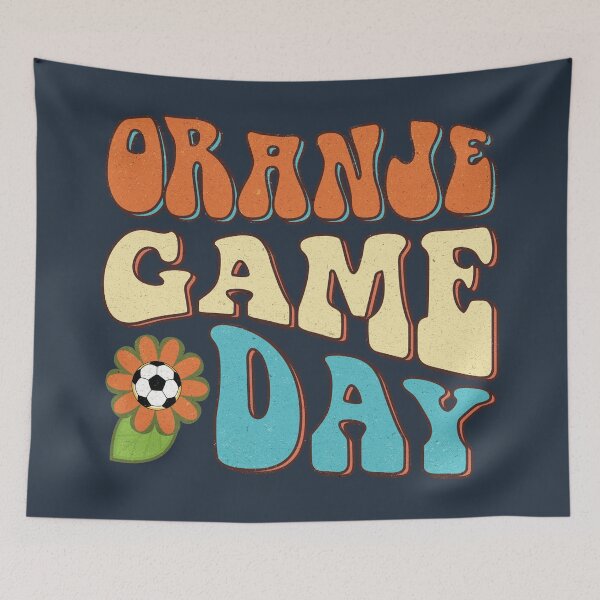Item preview, Oranje Game Day (Groovy Wavy text) designed and sold by Numero14.
