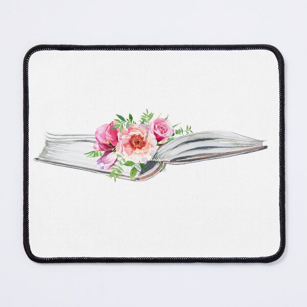 Item preview, Book with Flowers Sticker designed and sold by BookishTrove.