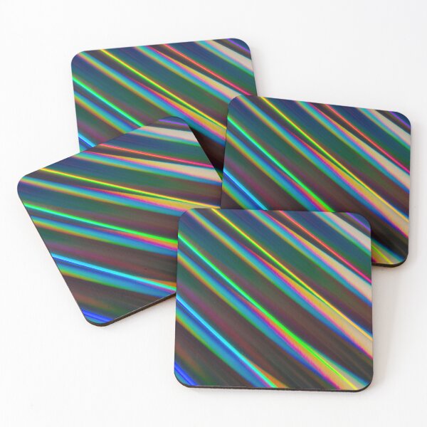 Item preview, Abstract colourful holographic striped background. designed and sold by AusraB.