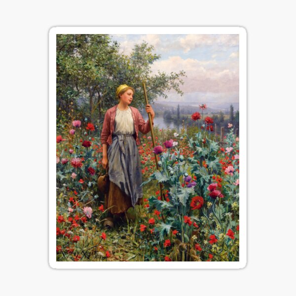 Item preview, Poppies | Daniel Ridgway Knight | 1890 Aesthetic Art designed and sold by CJET.