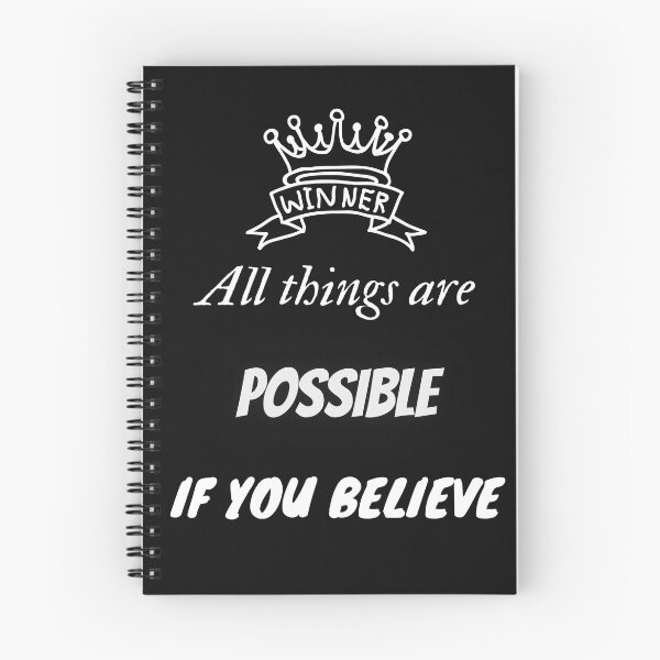 Item preview, All things are possible if you believe winner designed and sold by HarriPaloma.
