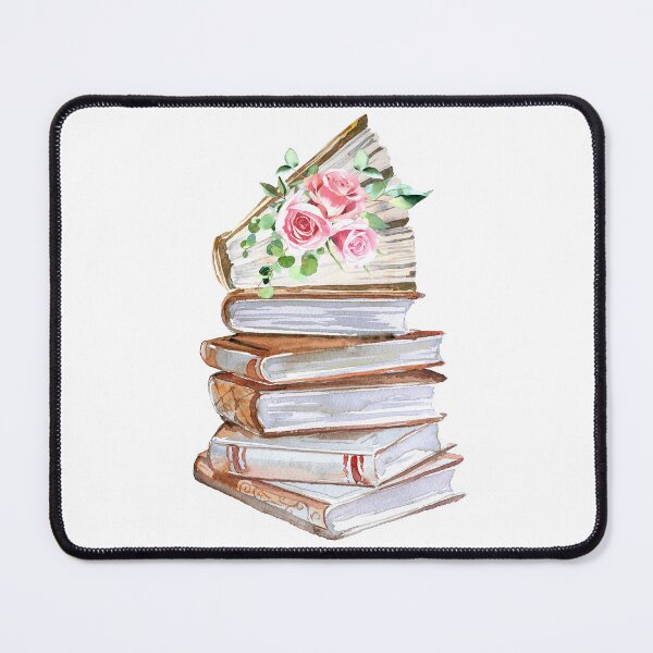 Item preview, Floral Book Stack Sticker designed and sold by BookishTrove.