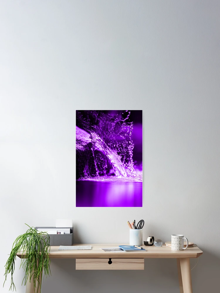 Thumbnail 2 of 3, Poster, Violet Splash designed and sold by TiltedCode.