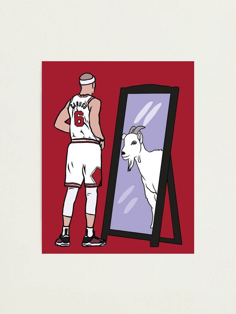 Alex Caruso Mirror GOAT Chicago Photographic Print