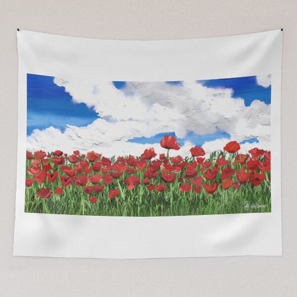 Item preview, Field of poppies designed and sold by Saryetta.