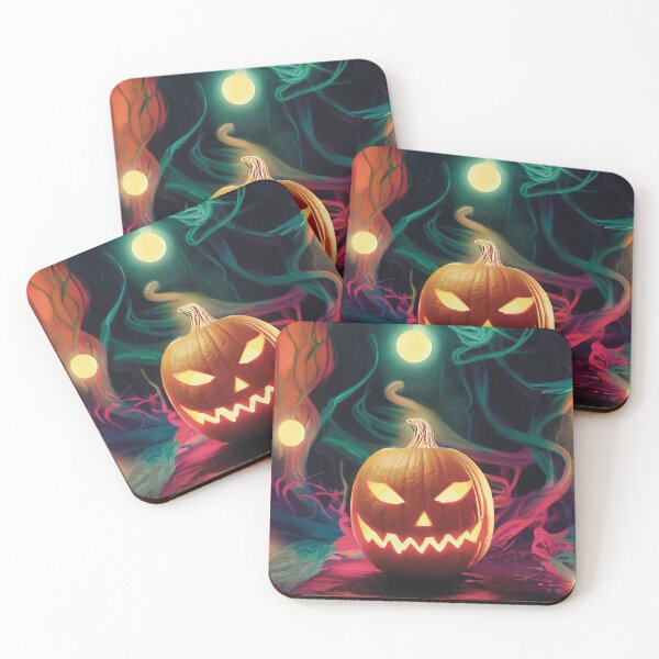 Item preview, Intimidating, colorful pumpkin Jack O'Lantern designed and sold by nationrandom.