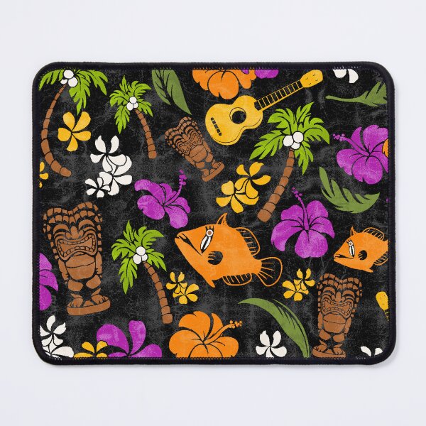 Item preview, Makapuu Beach Hawaiian Batik Print - Black and Multi colorway designed and sold by DriveIndustries.