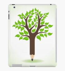 Ecology concept - Pencil make a tree iPad Case/Skin