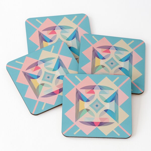 Item preview, Colorful geometry in paster colors designed and sold by njiiz.