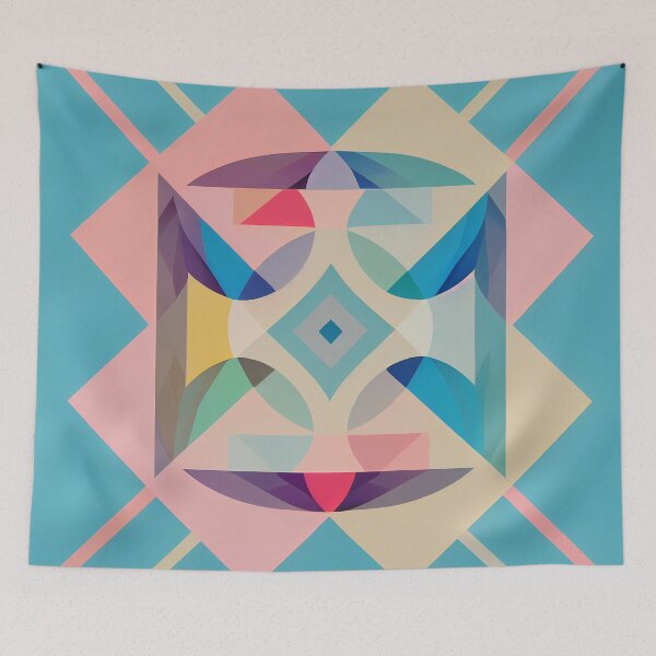 Item preview, Colorful geometry in paster colors designed and sold by njiiz.