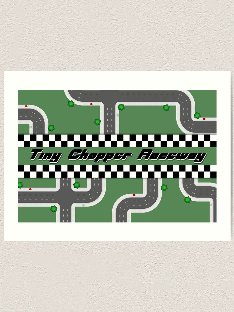 Alternate view of Tiny Chopper Raceway Art Print