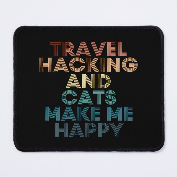 Item preview, Travel Hacking And Cats Make Me Happy designed and sold by kindxinn.