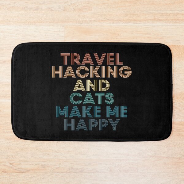 Item preview, Travel Hacking And Cats Make Me Happy designed and sold by kindxinn.