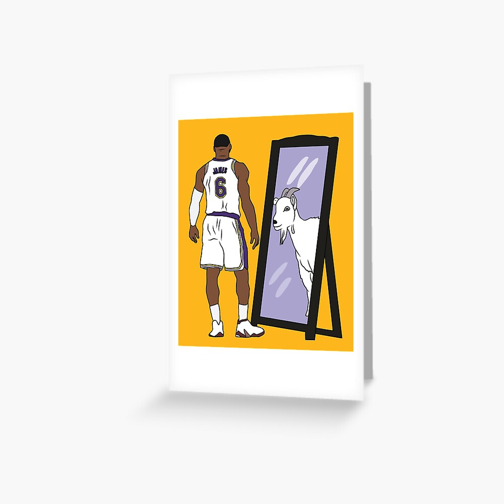 LeBron James The GOAT (Lakers #6) Sticker for Sale by RatTrapTees