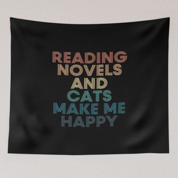 Item preview, Reading Novels And Cats Make Me Happy designed and sold by kindxinn.