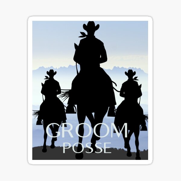 Item preview, GROOM POSSE, BACHELOR PARTY, COWBOY GROOMSMEN designed and sold by DeeATX.