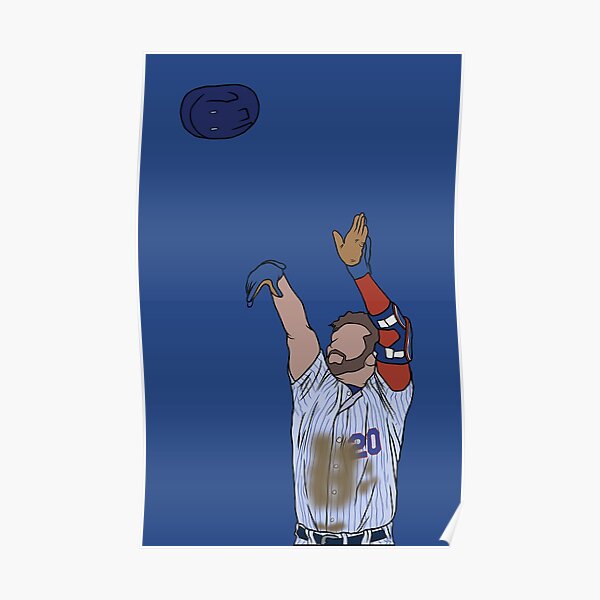 Pete Alonso Polar Bear New York Mets Baseman Art Wall Room Poster - POSTER  20x30