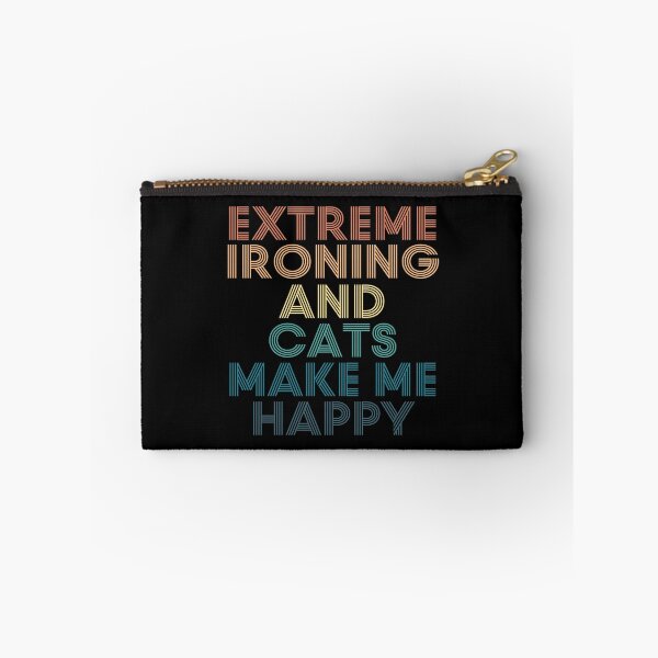 Item preview, Extreme ironing And Cats Make Me Happy designed and sold by kindxinn.
