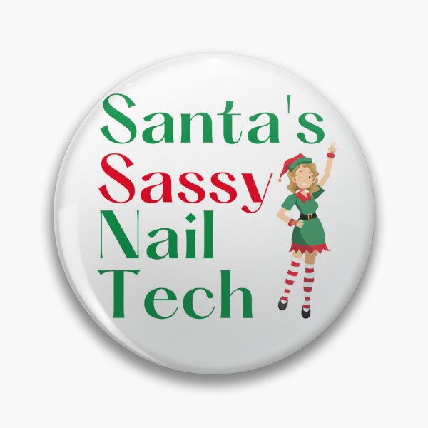 Item preview, Santa's sassy nail tech designed and sold by 306Biz.