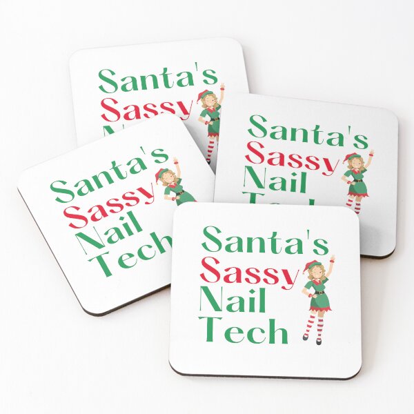 Item preview, Santa's sassy nail tech designed and sold by 306Biz.