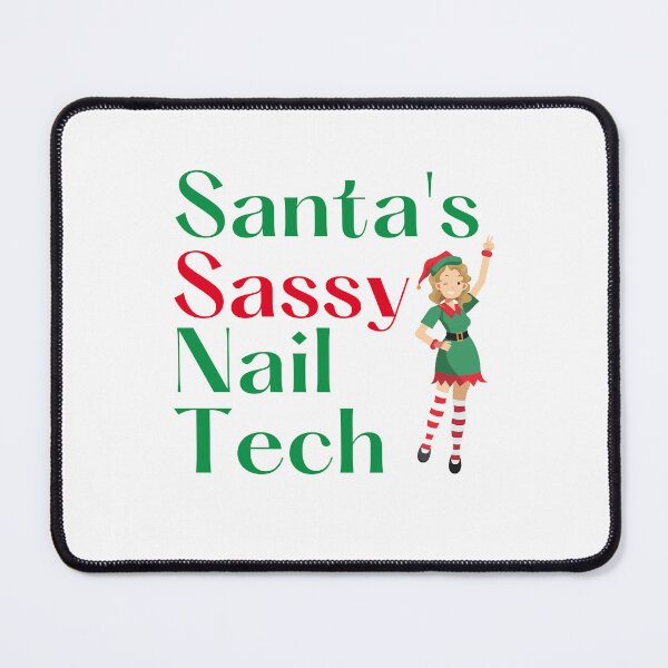 Item preview, Santa's sassy nail tech designed and sold by 306Biz.