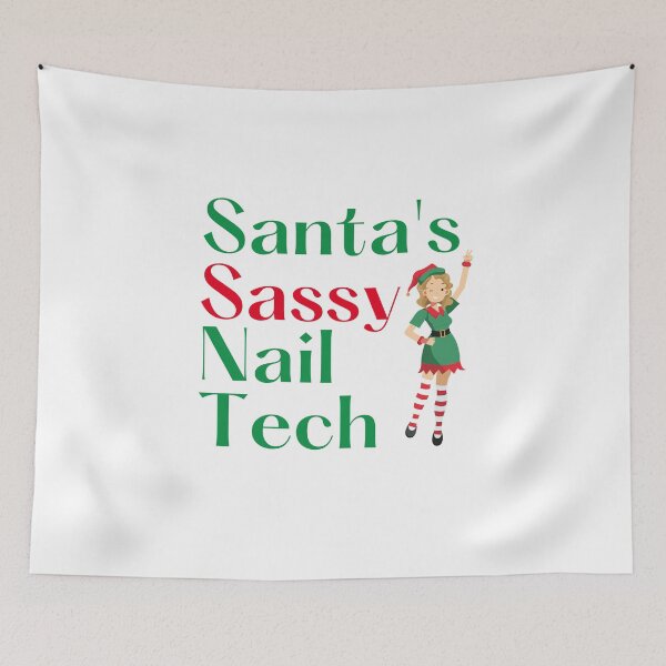 Item preview, Santa's sassy nail tech designed and sold by 306Biz.