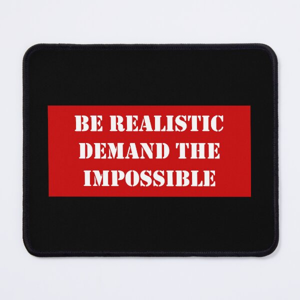 Item preview, Be Realistic, Demand The Impossible Che Guevara Quote Red designed and sold by Tony Cisse.