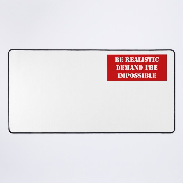 Item preview, Be Realistic, Demand The Impossible Che Guevara Quote Red designed and sold by Tony Cisse.