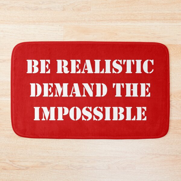 Item preview, Be Realistic, Demand The Impossible Che Guevara Quote Red designed and sold by Tony Cisse.