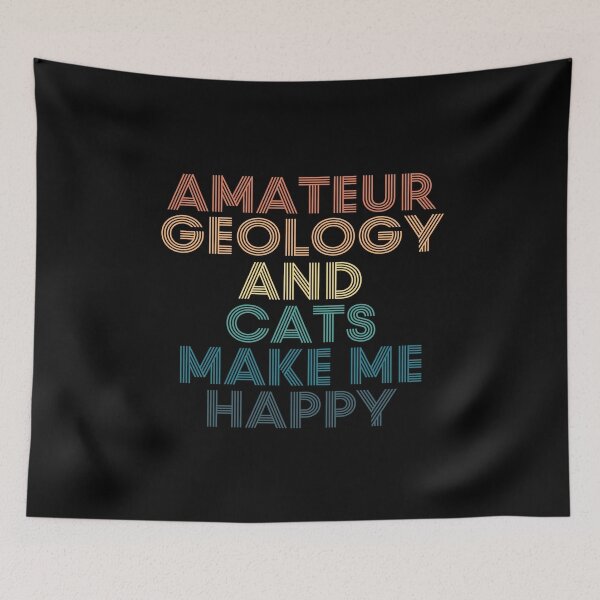 Item preview, Amateur geology And Cats Make Me Happy designed and sold by kindxinn.