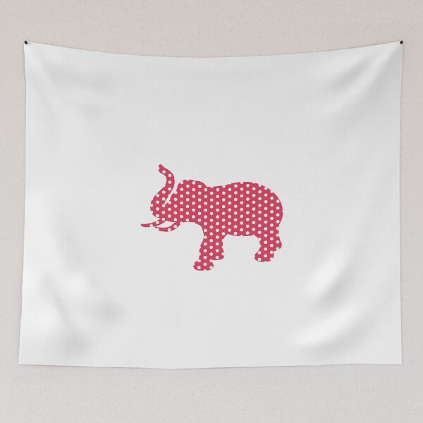 Item preview, elephant in red designed and sold by Elfinsarts17.