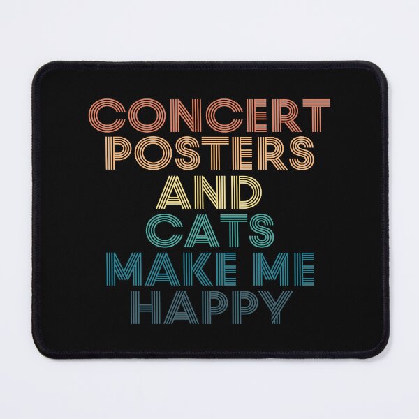 Item preview, Concert Posters And Cats Make Me Happy designed and sold by kindxinn.