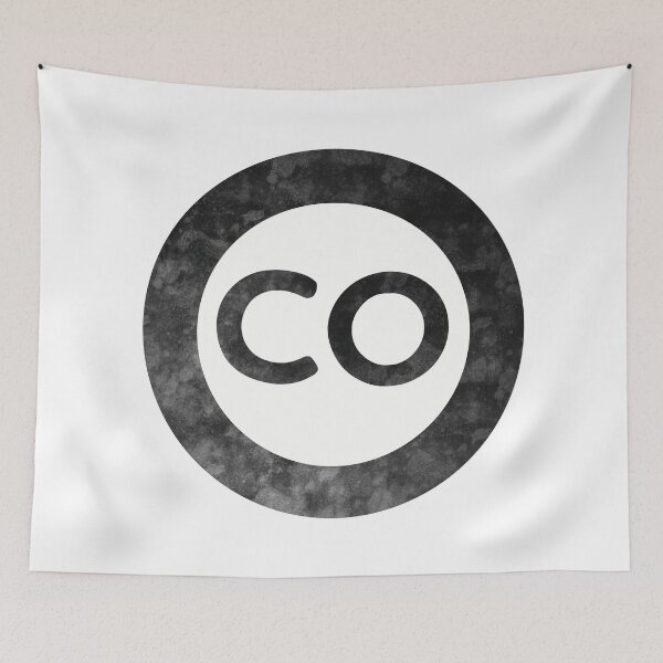 Item preview, Colorado CO distressed black and white circle designed and sold by Krista Robertson.