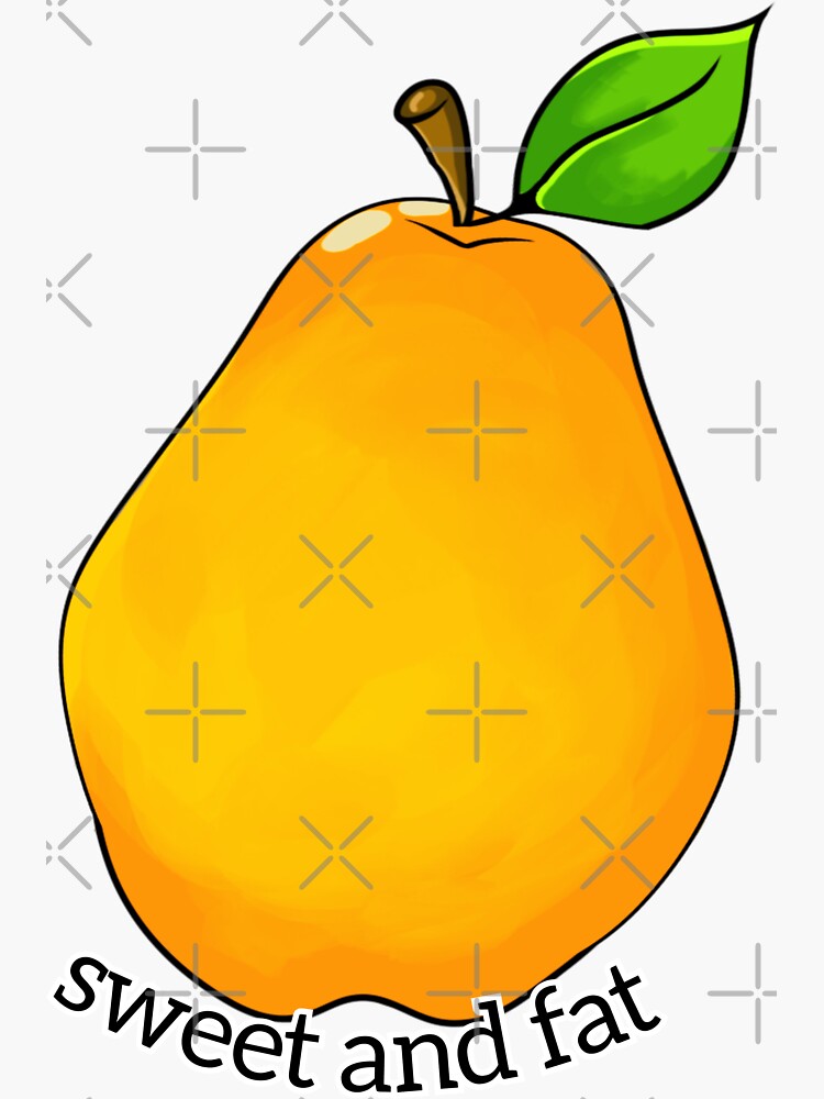 Pear Sticker For Sale By Vavaillus Redbubble 