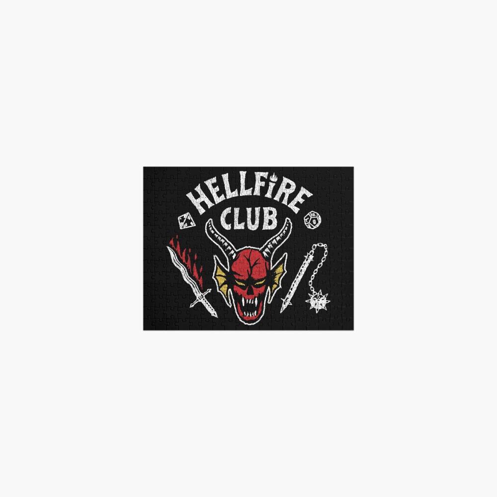 Puzzle Stranger Things Hellfire Club Logo Stranger Things 4 Hellfire Club Logo Raglan 6152