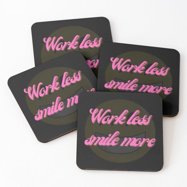 Item preview, Work less smile more designed and sold by HarriPaloma.